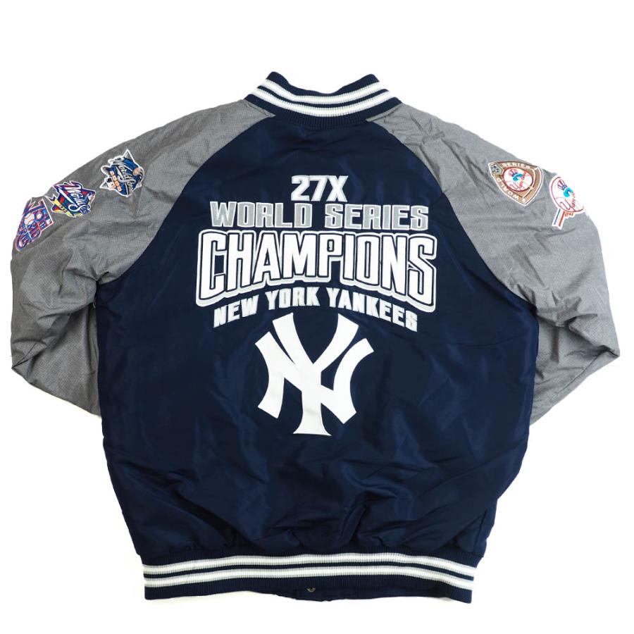 ヤンキース スタジャン MLB G-III ネイビー グレー メンズ 長袖