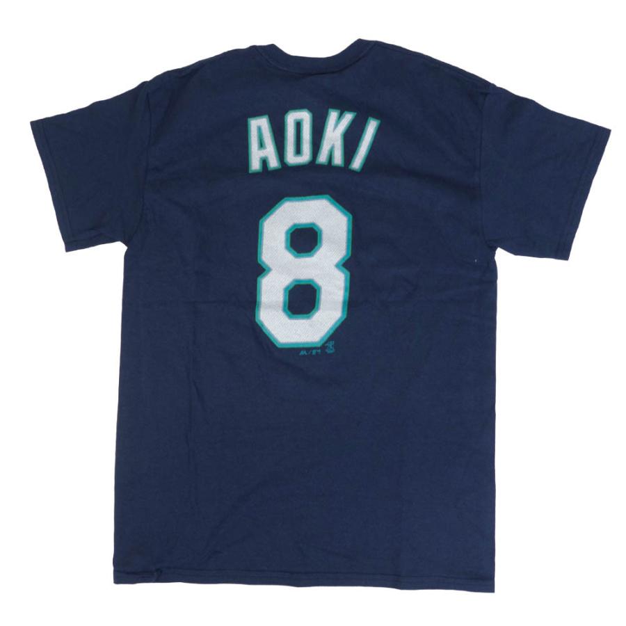 青木宣親 Tシャツ Tシャツ メンズ 半袖 Mlb マリナーズ マジェスティック Majestic ネイビー Mlb ttt01 バッシュ バスケグッズ Selection 通販 Yahoo ショッピング