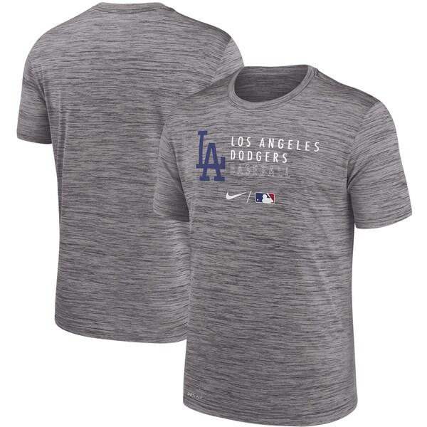 ドジャース Tシャツ Mlb 選手着用 Authentic パフォーマンス トップス Nike Collection ナイキ Nike 半袖 ヘザーグレー プラクティス Mlb vpt46 パフォーマンス バッシュ Selection バスケグッズ 激安通販