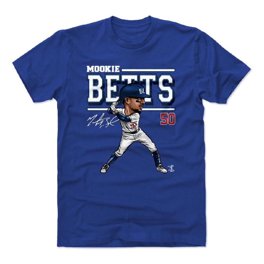 ムーキー・ベッツ Tシャツ MLB ドジャース Cartoon T-Shirt 500Level