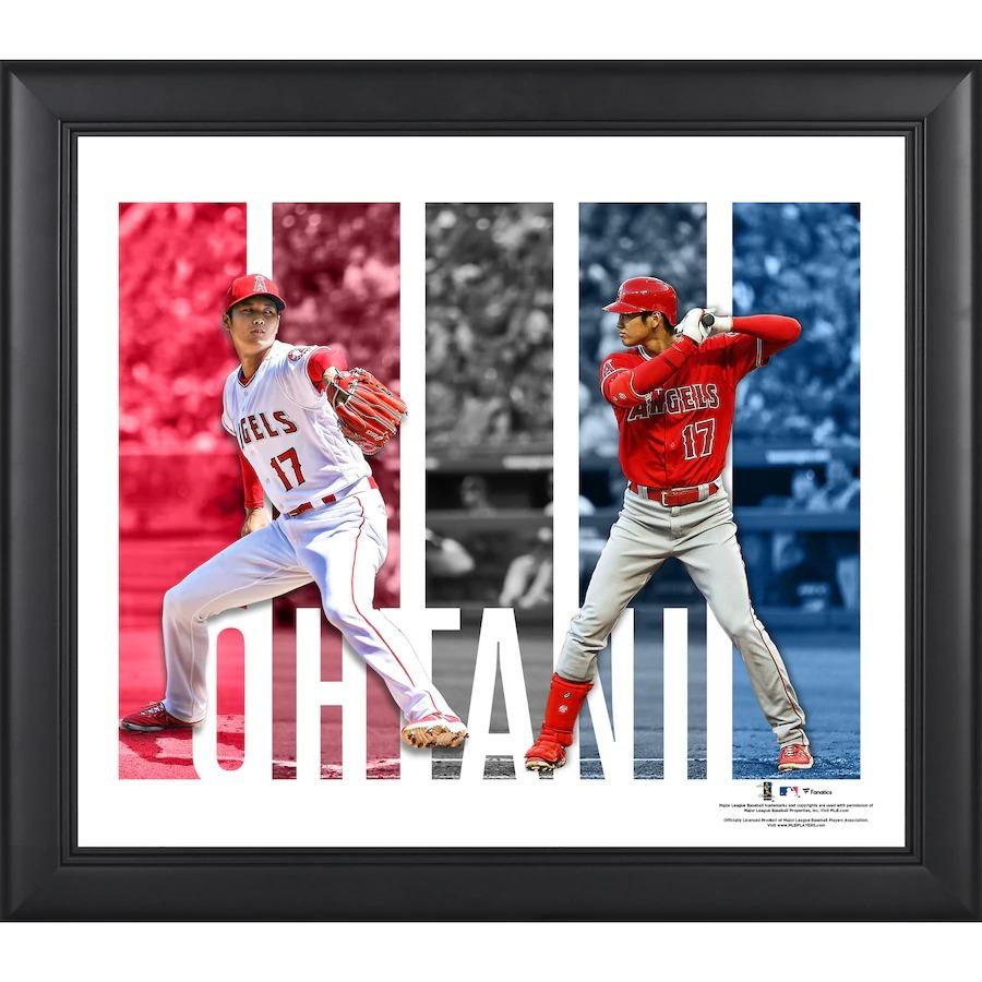 大谷翔平 エンゼルス フレーム付き写真 MLB 大谷翔平 エンゼルス フォトフレーム Player Panel Collage
