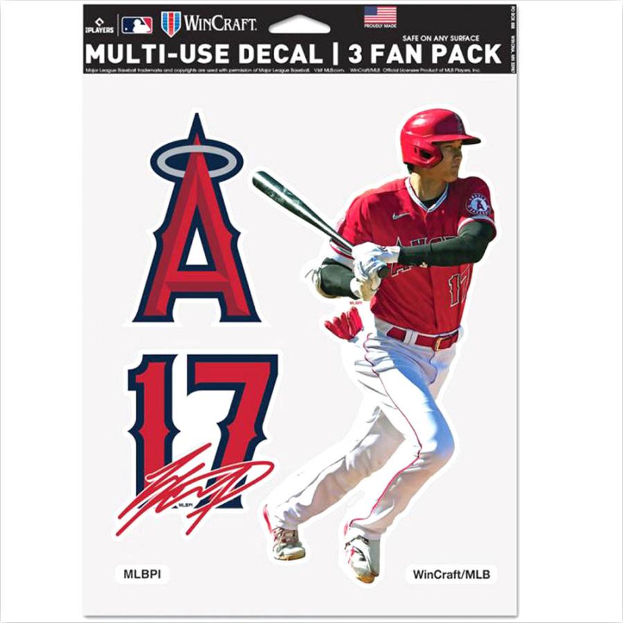 Mlb 大谷翔平 エンゼルス グッズ ステッカー デカール 3 Multi Use Decals ウィンクラフト Wincraft Mlb oht03 バッシュ バスケグッズ Selection 通販 Yahoo ショッピング