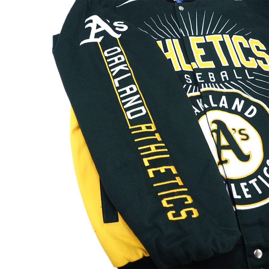 MLB アスレチックス スタジャン デザイナー コットン ツイル 