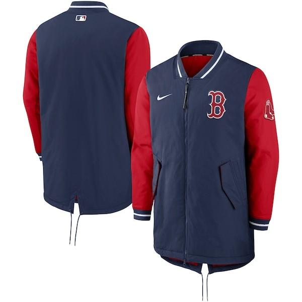 MLB レッドソックス ジャケット 2022 選手着用 オーセンティックコレクション ダグアウト Jacket ナイキ/Nike Midnight Navy/Sport Red｜selection-basketball