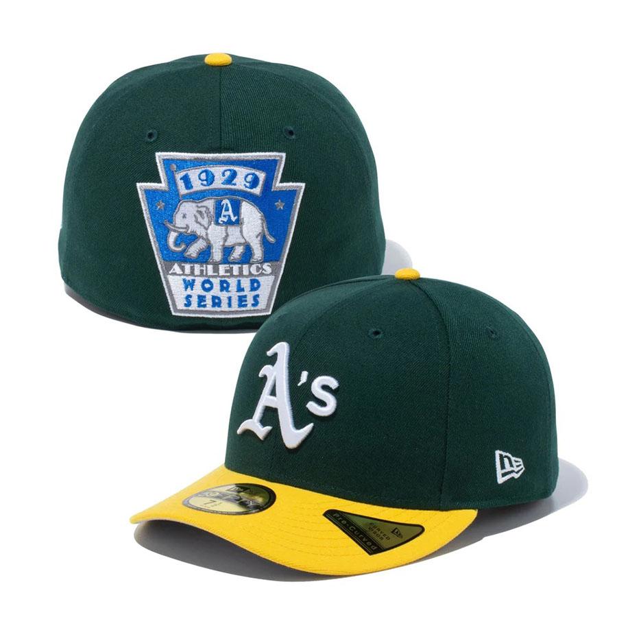 NEW ERA MLB アスレチックス キャップ PC 59FIFTY ワールドシリーズ パッチ Cap ニューエラ/New Era ダーク ...