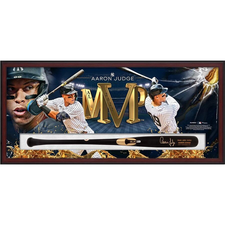 MLB アーロン・ジャッジ ヤンキース 直筆サイン バット 2022 AL MVP