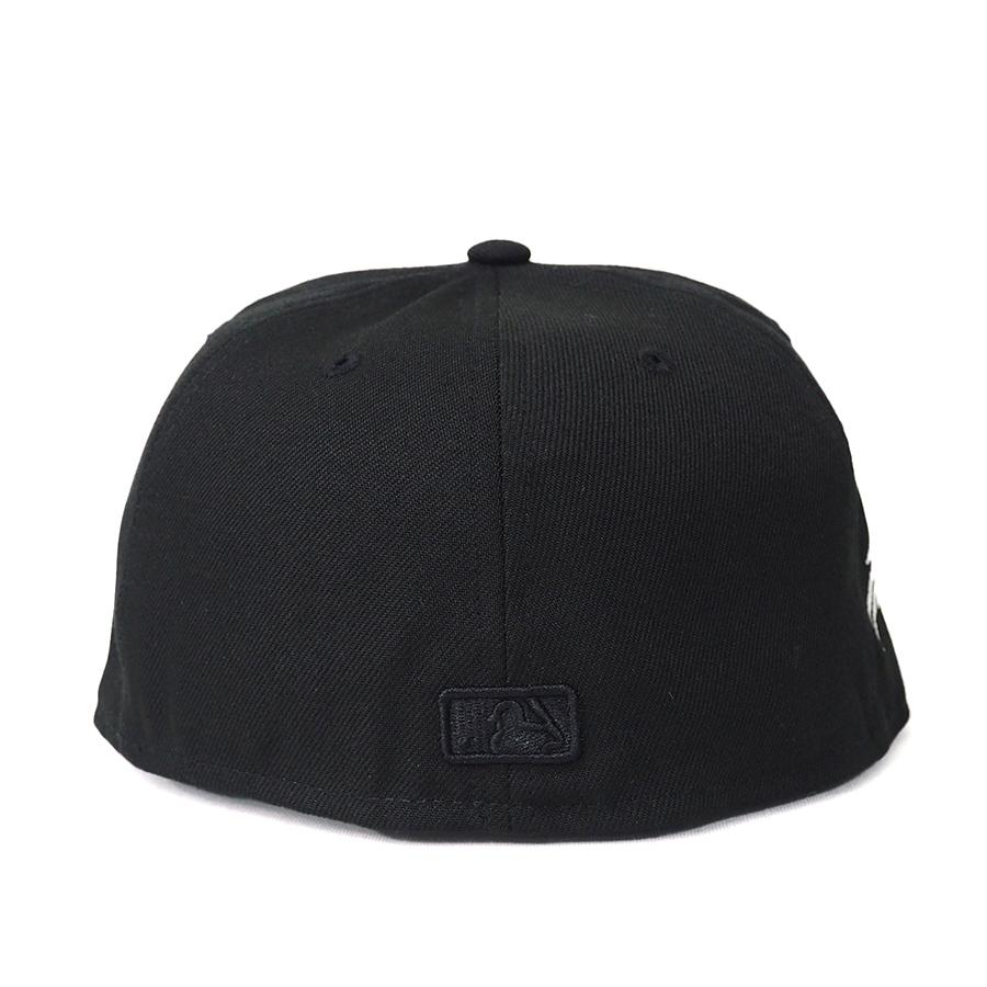 MLB 大谷翔平 エンゼルス キャップ Black on Black 59FIFTY Fitted Cap サイン刺繍 ニューエラ/New Era ブラック｜selection-basketball｜03