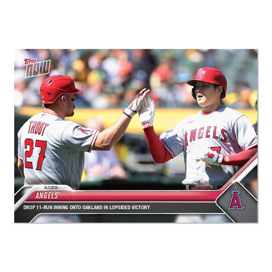 topps now 大谷翔平 マイク・トラウト エンゼルス 23 MLB 14 MLB 大谷翔平＆マイク・トラウト エンゼルス トレーディングカード