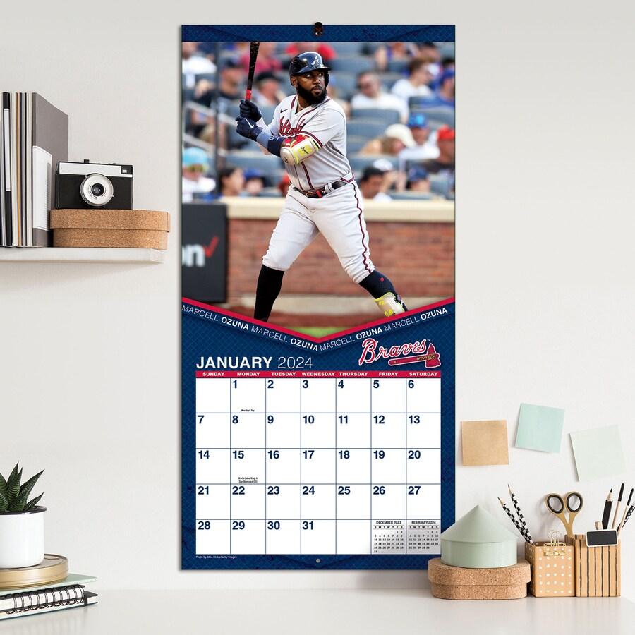 MLB ブレーブス カレンダー 2024 Team 壁掛け Wall Calendar