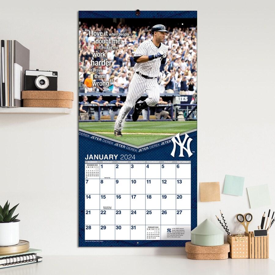 MLB デレク・ジーター ヤンキース カレンダー 2024 Player 壁掛け Wall