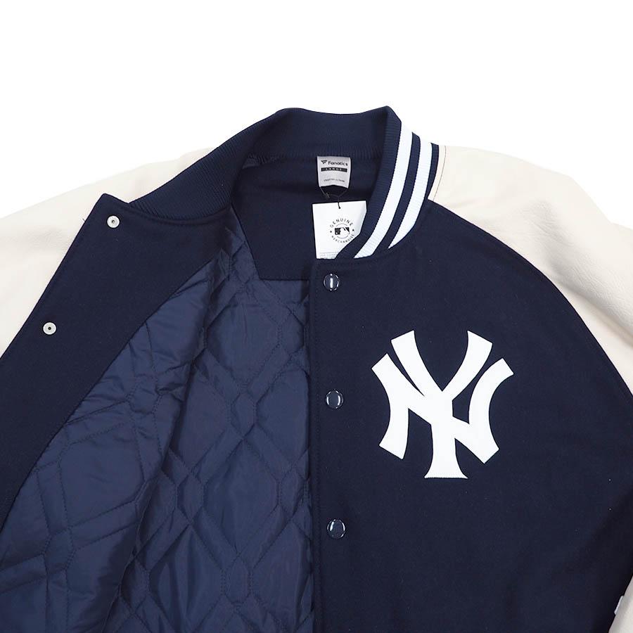 MLB ヤンキース ジャケット PU Melton Jacket Fanatics ネイビー