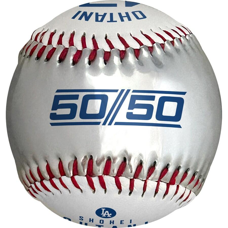 MLB 大谷翔平 ドジャース ボール 50/50達成記念 Club White \u0026 Silver 【ケース付き】 Baseball Rawlings 2512mblの画像