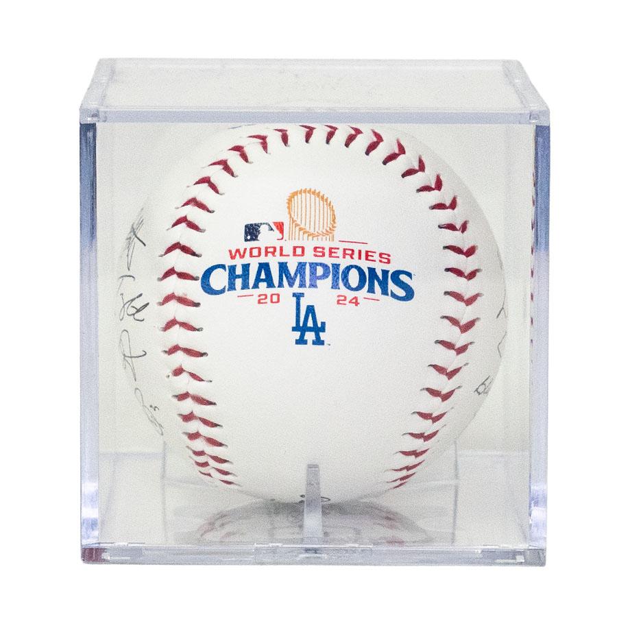 MLB ドジャース ボール 【海外版】ワールドシリーズ2024優勝記念 シグネイチャーレプリカ 【ケース付き】Baseball Rawlings 2512mblの画像