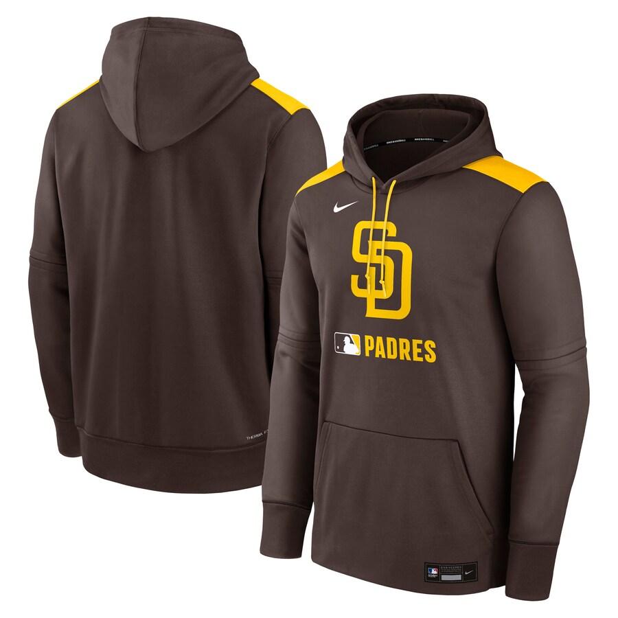 MLB パドレス パーカー Nike ナイキ メンズ ブラウンAuthentic NIKE（ナイキ） MLB パドレス パーカー 【海外モデル