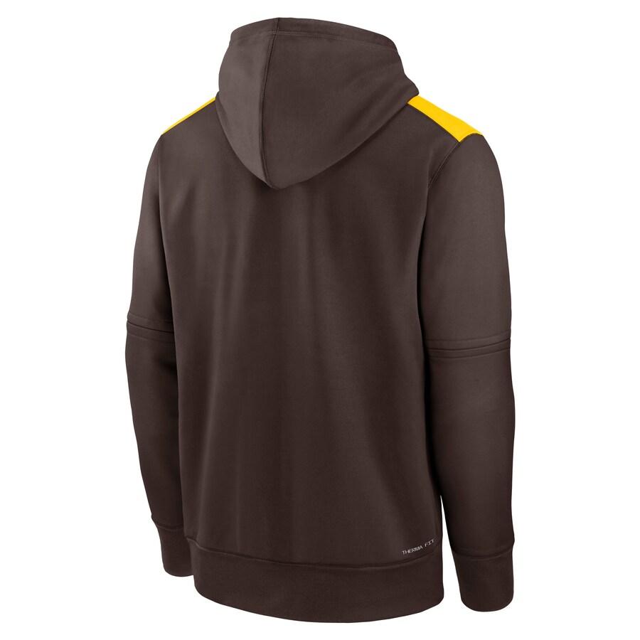 MLB パドレス パーカー Nike ナイキ メンズ ブラウンAuthentic NIKE（ナイキ） MLB パドレス パーカー 【海外モデル