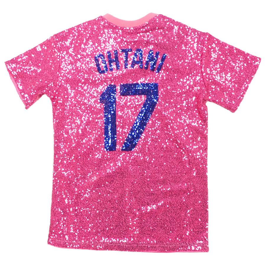 MLB 大谷翔平 ドジャース スパンコール Tシャツ M MLB 大谷翔平 ドジャース Tシャツ 【現地買付】レディース