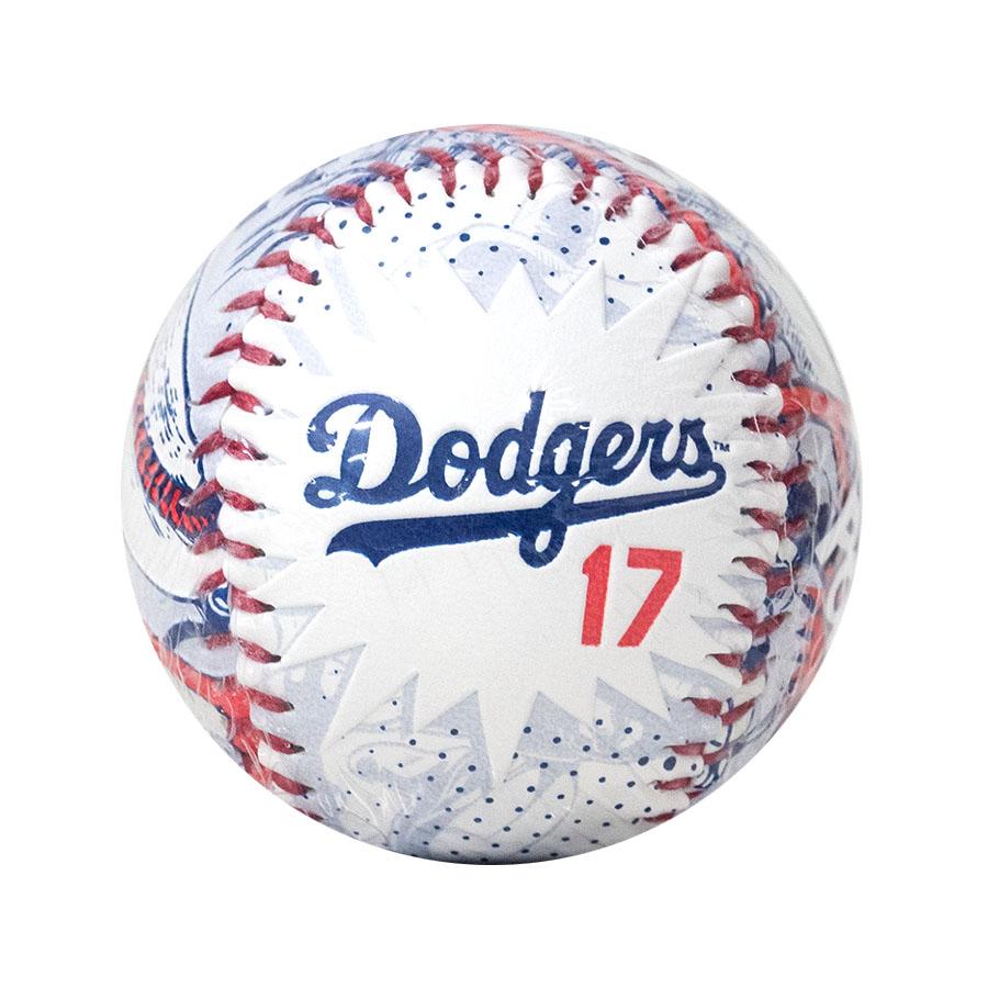 MLB 大谷翔平 ドジャース ボール 【スタジアム限定】 コミック Baseball UVケース付き Rawlings ホワイト レッド 2512mblの画像