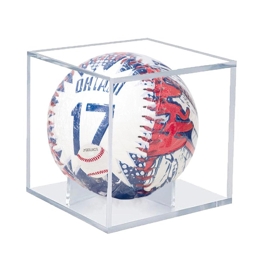 MLB 大谷翔平 ドジャース ボール 【スタジアム限定】 コミック Baseball UVケース付き Rawlings ホワイト レッド 2512mblの画像