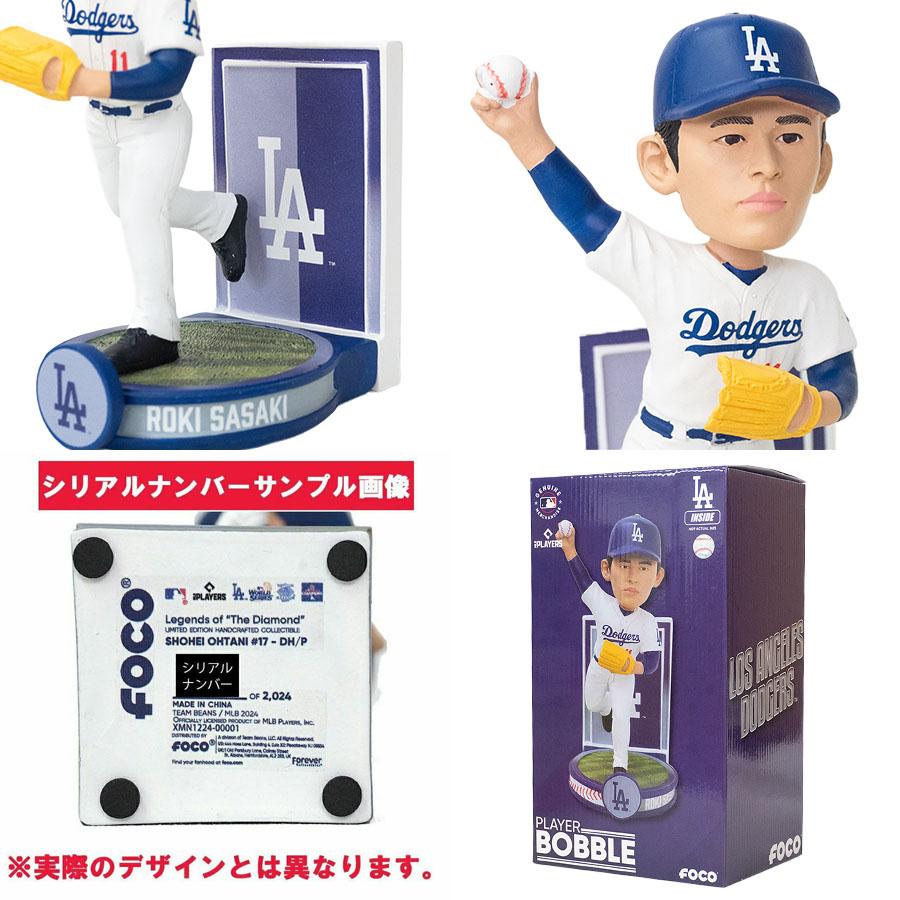 MLB 佐々木朗希 ドジャース ボブルヘッド 【2025個限定】バナーシリーズ Bobblehead フィギュア FOCOの画像