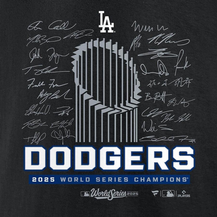 MLB ドジャース Tシャツ 【海外モデル】ワールドシリーズ2025優勝記念