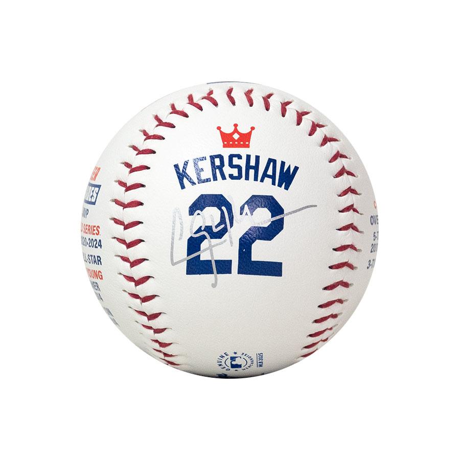 MLB クレイトン・カーショー ドジャース ボール 【現地買付品】Kershaw Graphic Baseball With UV Case Rawlings 2512mblの画像