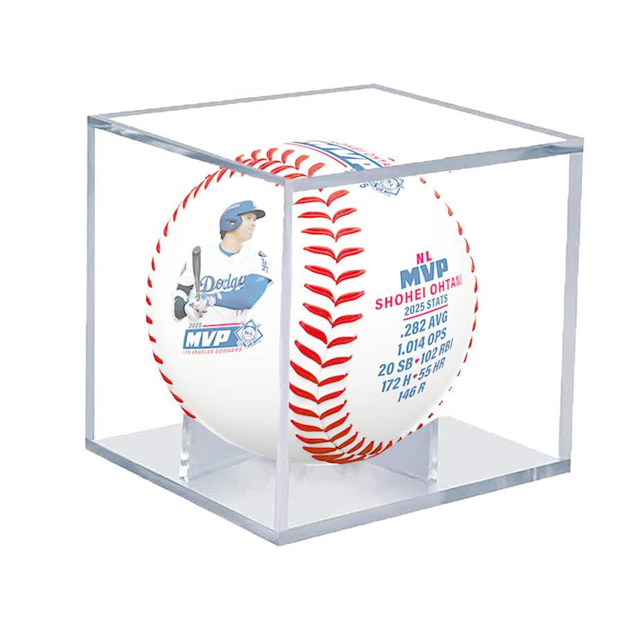 MLB 大谷翔平 ドジャース ボール 2025 MVP Award Winner Baseball With UV Case Rawlings 2512mblの画像