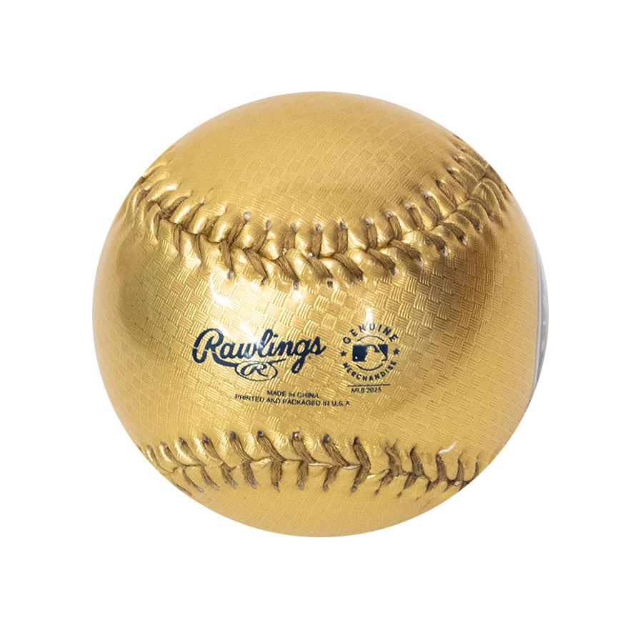 MLB マリナーズ ボール 【球場限定品】AL West Division Champions 2025 Baseball With UV Protection Display Case Rawlings ゴールド 2512mblの画像