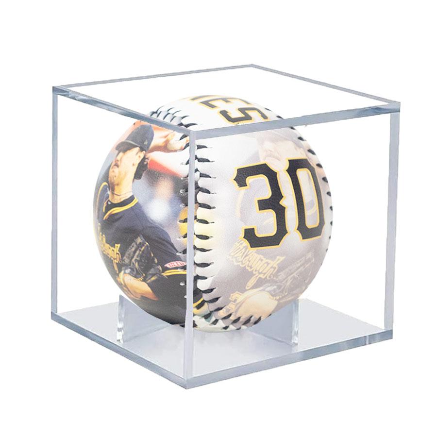 MLB ポール・スキーンズ Pittuburgh Pirates ボール 【球場限定品】Photo Baseball With UV Protection Display Case Rawlings 2512mblの画像