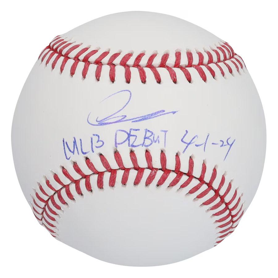 MLB 今永昇太 カブス Autographed Baseball with Debut 4-1-24