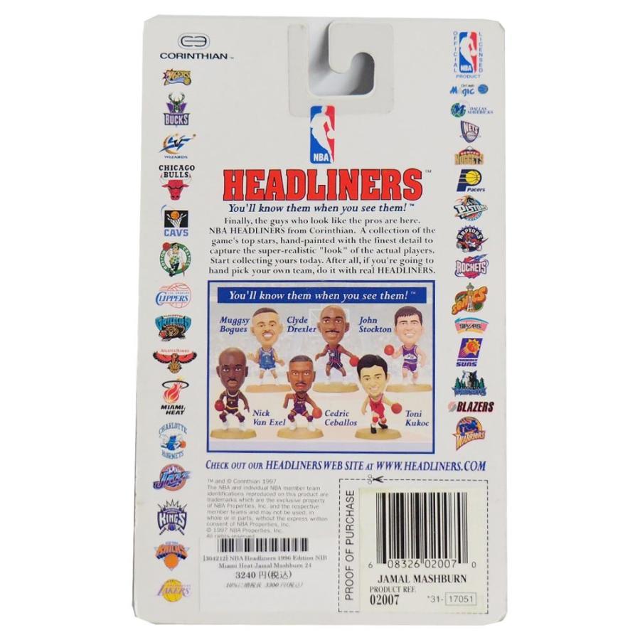NBA バックス グレン・ロビンソン フィギュア ヘッドライナーズ 1996 