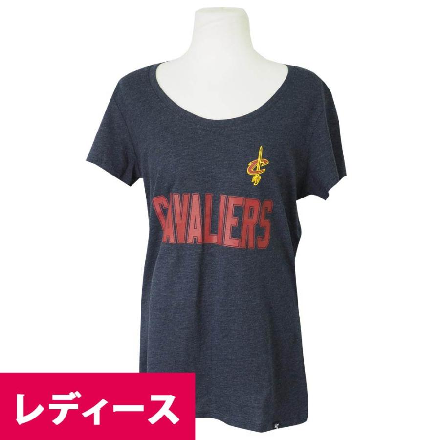 NBA Tシャツ キャバリアーズ クラブ スクープネック レディース 47ブランド/47Brand チャコール【OCSL】｜selection-basketball