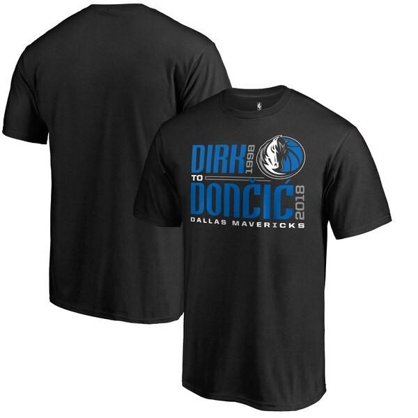 NBA ルカ・ドンチッチ ダラス・マーベリックス Tシャツ Dirk to Doncic T-Shirt ブラック｜selection-basketball