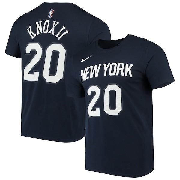 NBA ケビン・ノックス ニューヨーク・ニックス Tシャツ 2019/2020 ネーム & ナンバー ナイキ/Nike City Edition｜selection-basketball