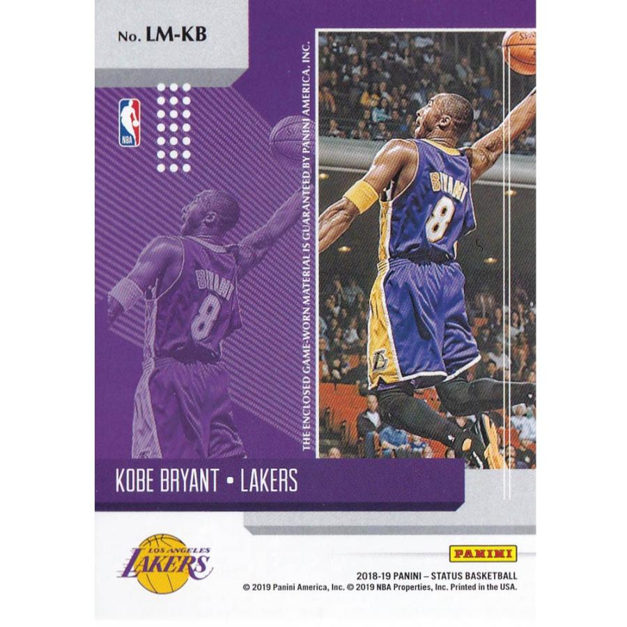 NBA コービー・ブライアント レイカーズ トレーディングカード/スポーツカード 2019 Kobe Legendary Status #LM-KB Panini｜selection-basketball｜02