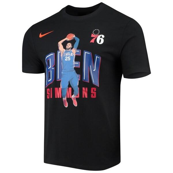 NBA ベン・シモンズ フィラデルフィア・76ers Tシャツ ヒーロー パフォーマンス ナイキ/Nike ブラック｜selection-basketball｜02