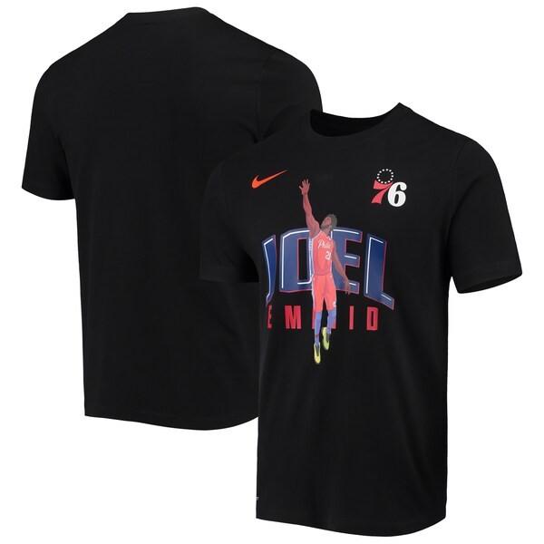 NBA ジョエル・エンビード フィラデルフィア・76ers Tシャツ ヒーロー パフォーマンス ナイキ/Nike ブラック｜selection-basketball