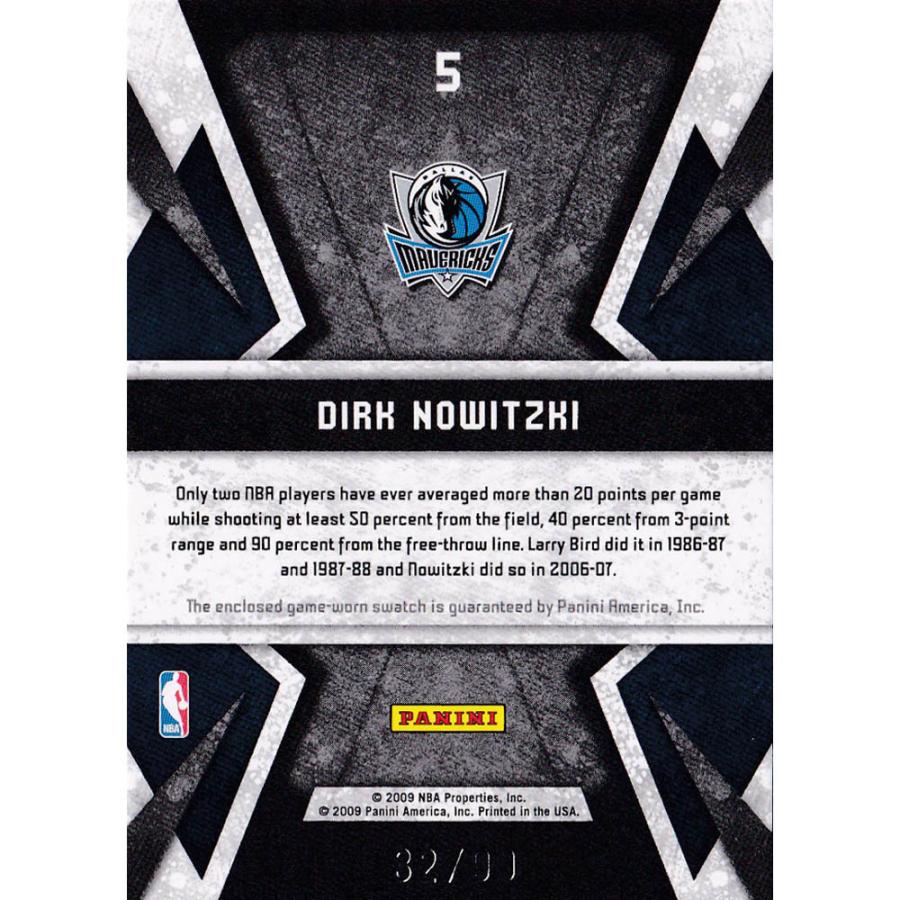 NBA ダーク・ノビツキー ダラス・マーベリックス トレーディングカード 2009-10 Limited Banner Season Card 32/99 Panini｜selection-basketball｜02