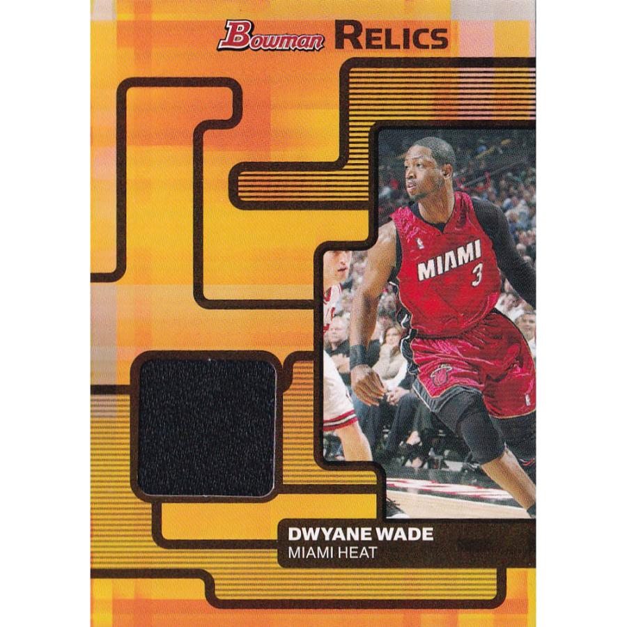 NBA ドウェイン・ウェイド マイアミ・ヒート トレーディングカード 2007-08 Bowman Draft Picks & Stars Relics Card Topps｜selection-basketball