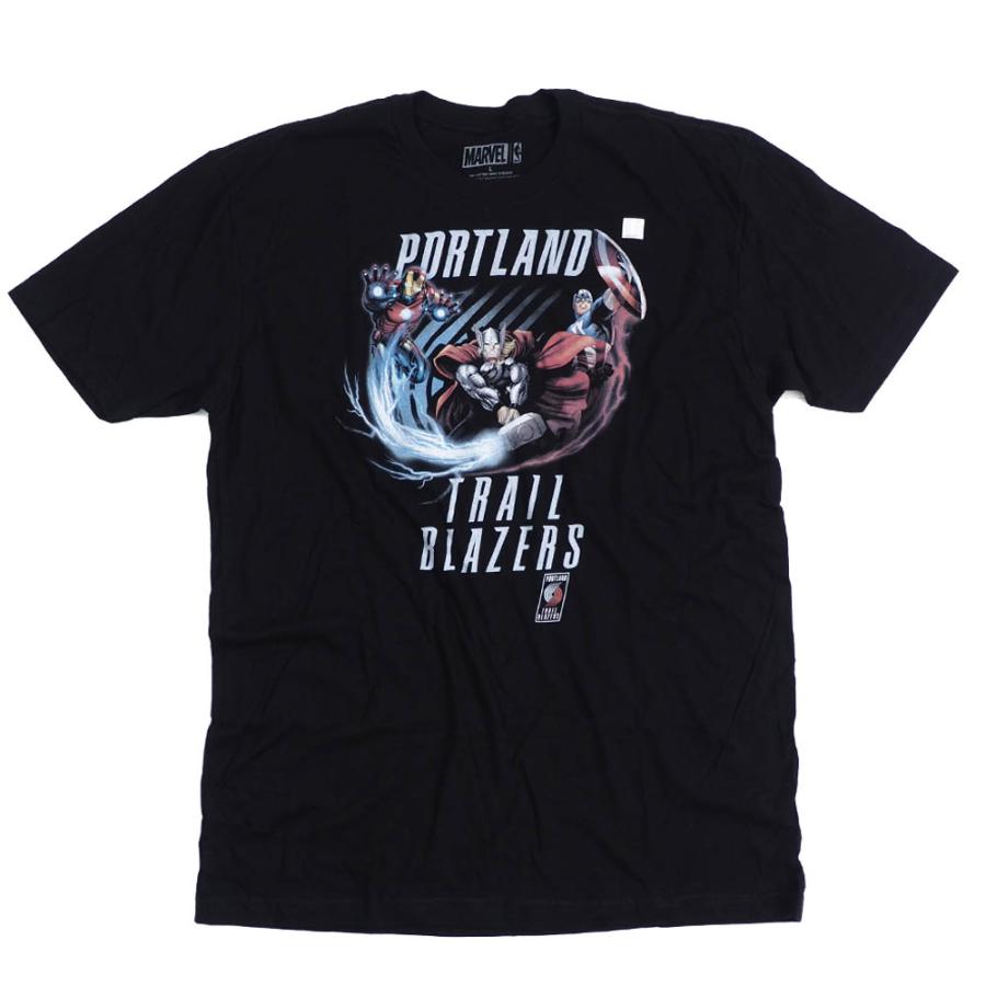 Nba ポートランド トレイルブレイザーズ Tシャツ アベンジャーズ Marvel ブラック Ocsl Nba 0724tst07 バッシュ バスケグッズ Selection 通販 Yahoo ショッピング