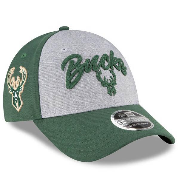 流行に Nba ミルウォーキー バックス キャップ 帽子 Nba Draft Otc Stretch Snap 9forty ニューエラ New Era ヘザーグレー グリーン 輝く高品質な Nuevo Canecaspulido Com