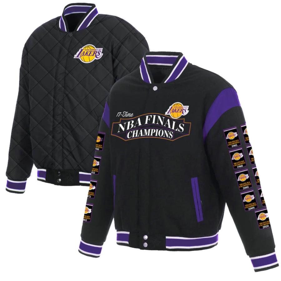 レイカーズ スタジャン NBA JH Design ブラック メンズ 長袖 レイカーズ スタジャン NBA JH Design ブラック メンズ 長袖