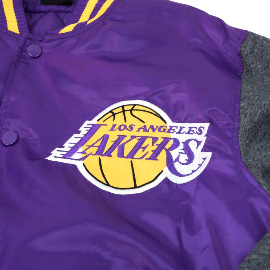 LAKERS スタジャン Majestic XL 黒・紫