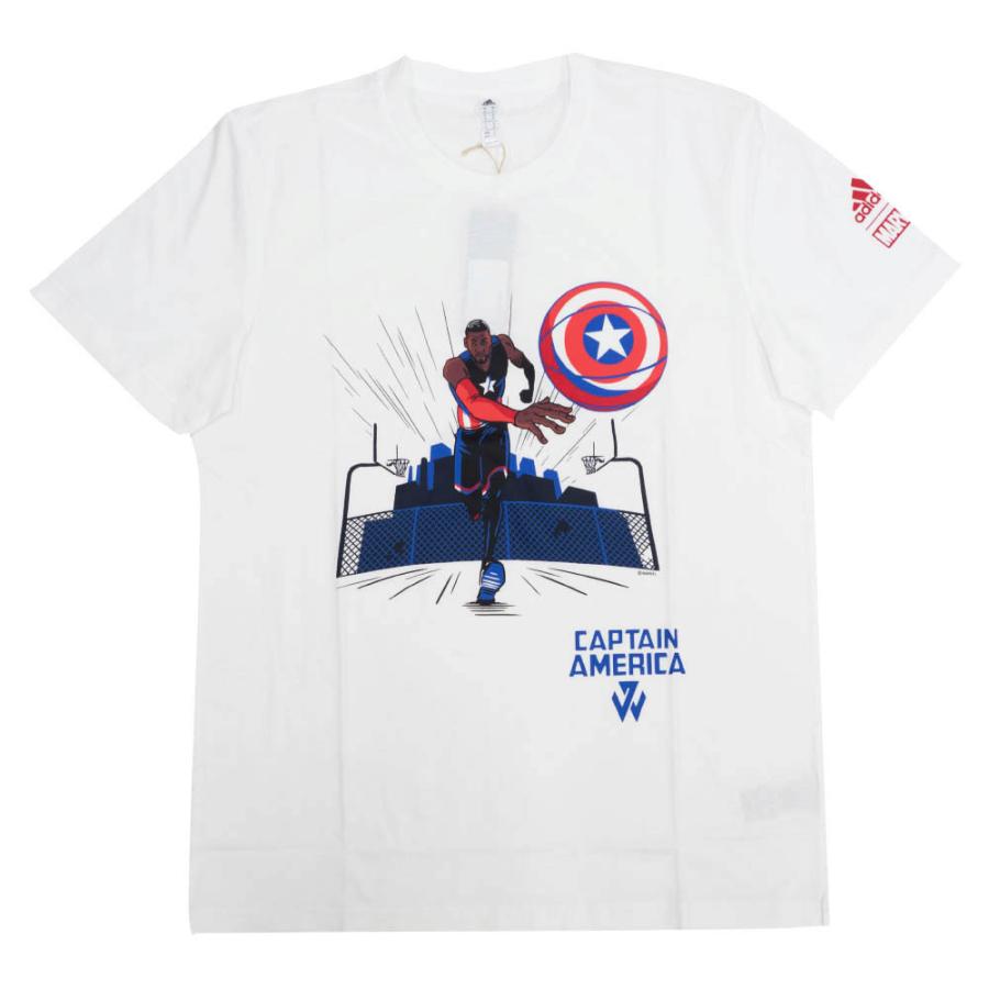 ジョン ウォール Tシャツ Nba Marvel マーベル Captain America キャプテンアメリカ アディダス Adidas ホワイト Nba 1127gds08 バッシュ バスケグッズ Selection 通販 Yahoo ショッピング