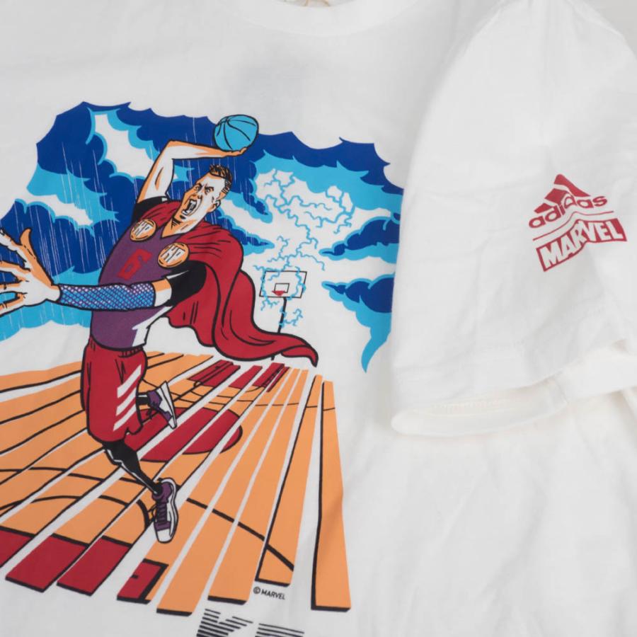 クリスタプス ポルジンギス Tシャツ Nba Marvel マーベル Thor ソー アディダス Adidas ホワイト Nba 1127gds10 バッシュ バスケグッズ Selection 通販 Yahoo ショッピング