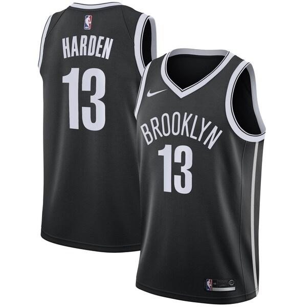 ジェームズ・ハーデン ユニフォーム ナイキ Nike ブラック ブルックリン・ネッツ NBA 2020/21 スウィングマンジャージ メンズ レプリカ