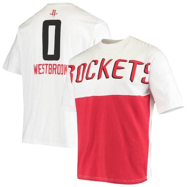 NBA ロケッツ Tシャツ ラッセル・ウェストブルック Yoke TShirt ホワイト nba210522yok22バッシュ バスケ