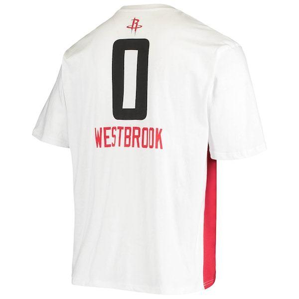 NBA ロケッツ Tシャツ ラッセル・ウェストブルック Yoke TShirt ホワイト nba210522yok22バッシュ バスケ