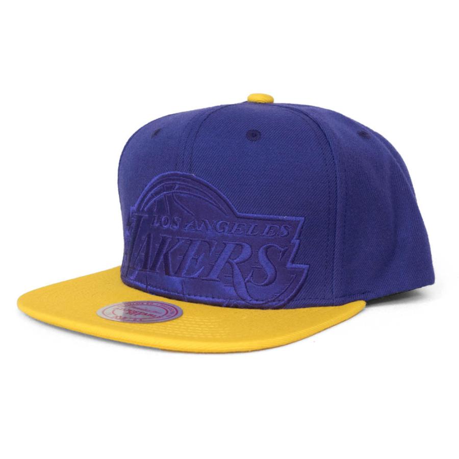 NBA レブロン・ジェームズ レイカーズ キャップ サイン刺繍入り スナップバック ミッチェル＆ネス/Mitchell & Ness Purple/Gold2203MN特集｜selection-basketball｜03