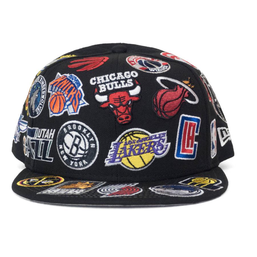 NBA キャップ Team オールオーバー 9FIFTY スナップバック ニューエラ/New Era ブラック｜selection-basketball｜02