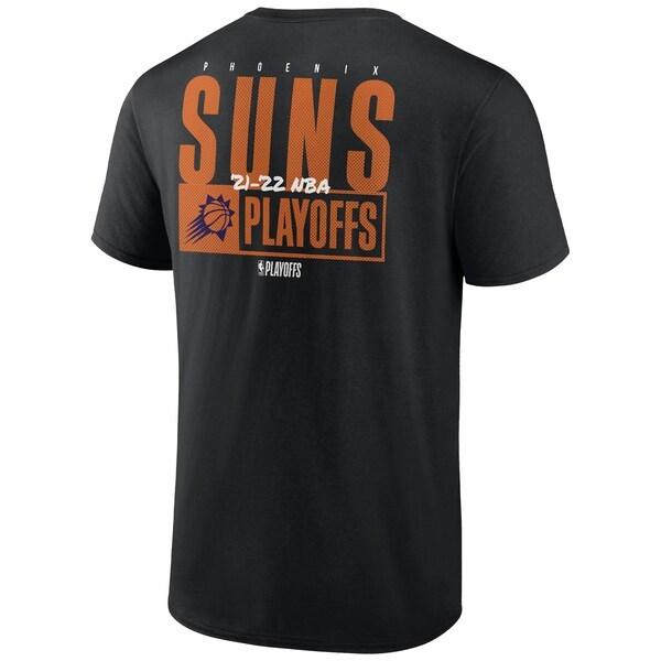 NBA フェニックス・サンズ Tシャツ 2022 NBA プレーオフ Playoffs D T-Shirt Fanatics Branded ブラック｜selection-basketball｜03